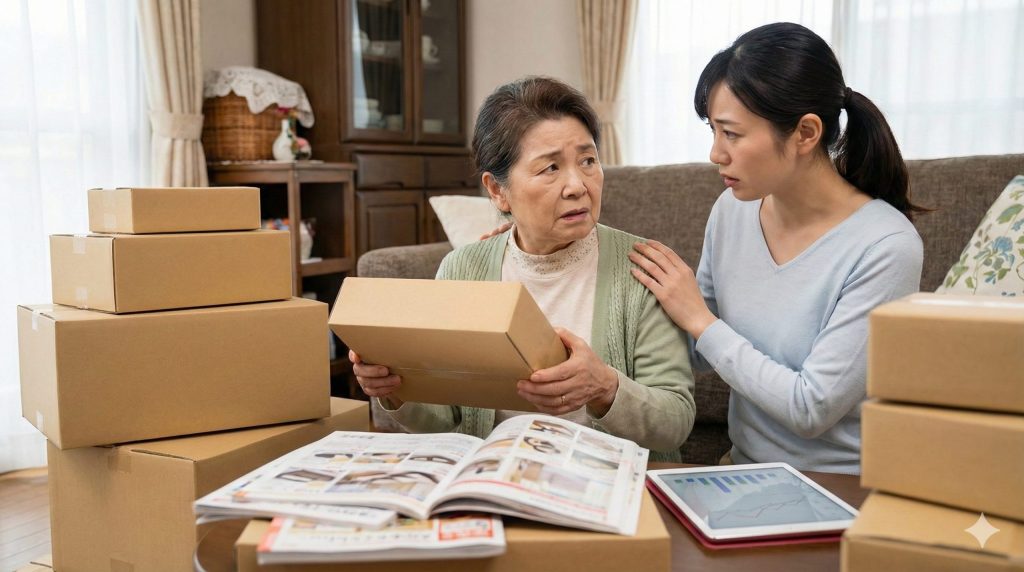 親 通販 買いすぎ 止まらない