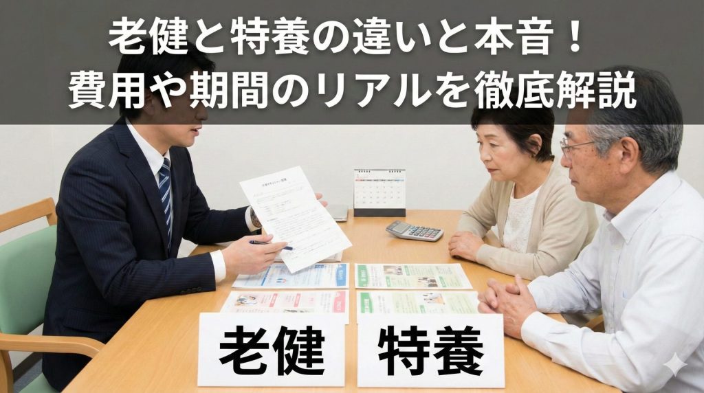 老健と特養 違い 本音
